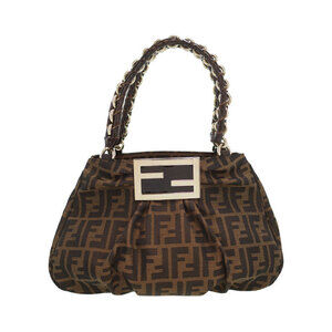 FENDI Zucca Mia Chain Handbag